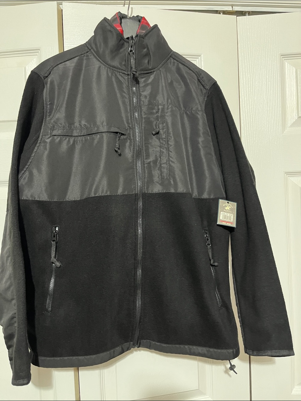 Beverly Hills Polo Club Black Full-Zip Performance Jacket